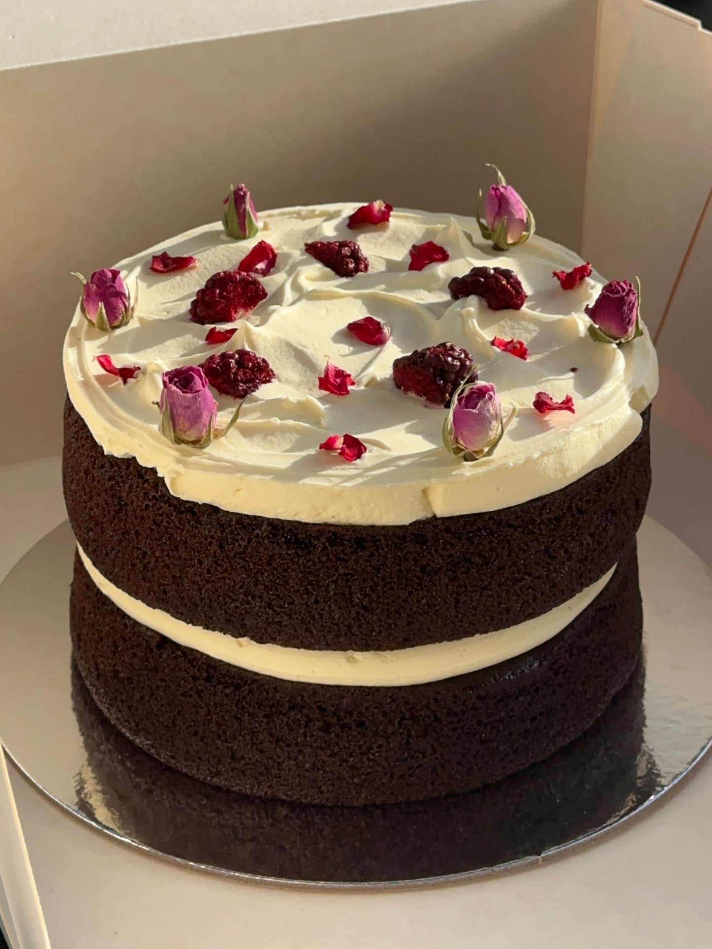 Chocolate, Boysenberry & Mascarpone - Everyday Cake